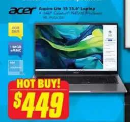The Good Guys Aspire Lite 15 15.6 Laptop offer