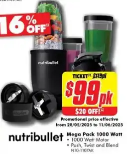 The Good Guys nutribullet Mega Pack 1000 Watt offer
