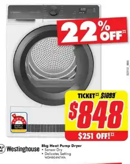 The Good Guys 8kg Heat Pump Dryer offer
