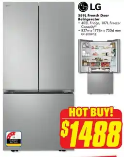 The Good Guys 589L French Door Refrigerator offer