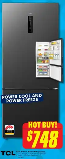 The Good Guys 416L Bottom Mount Refrigerator offer