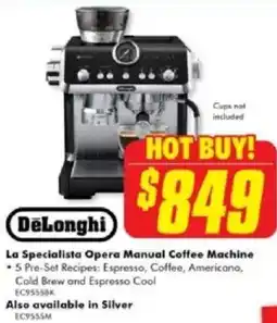 The Good Guys La Specialista Opera Manual Coffee Machine offer