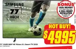 The Good Guys 77* OLED S85F 4K Vision A.I. Smart TV 2025 offer