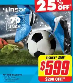 70" UHD WebOS TV