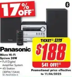 The Good Guys Micro Hi-Fi System 20W offer