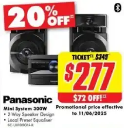 The Good Guys Mini System 300W offer