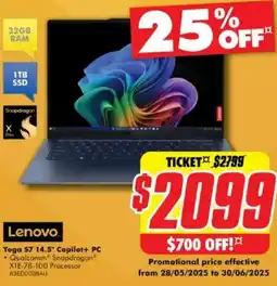 The Good Guys Yoga S7 14.5" Copilot+ PC offer