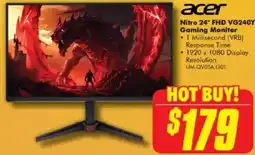 The Good Guys Nitro 24" FHD VG240Y Gaming Monitor offer