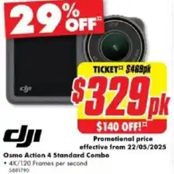 The Good Guys Osmo Action 4 Standard Combo offer