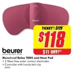 The Good Guys Menstrual Relax TENS and Heat Pad offer
