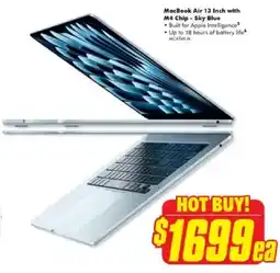 The Good Guys MacBook Air 13 Inch with M4 Chip - Sky Blue offer