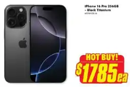 The Good Guys iPhone 16 Pro 256GB - Black Titanium offer