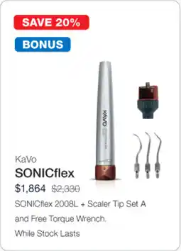 Henry Schein SONICflex 2008L + Scaler Tip Set A offer