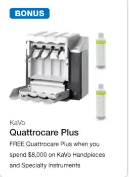 Henry Schein Quattrocare Plus offer