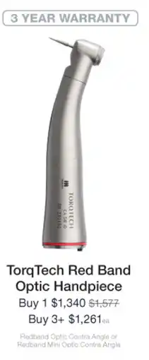 Henry Schein Torq Tech Red Band Optic Handpiece offer