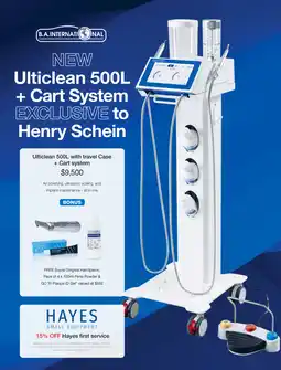 Henry Schein NEW Ulticlean 500L + Cart System EXCLUSIVE to Henry Schein offer