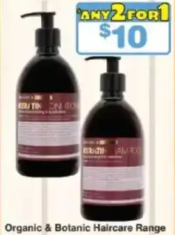 My Chemist Organic & Botanic Haircare Range offer