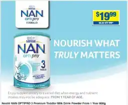 My Chemist Nestlé NAN OPTIPRO 3 Premium Toddler Milk Drink Powder From 1 Year offer