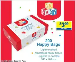 My Chemist Go Baby Nappy Bags offer