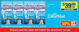 My Chemist Clearblue Advanced Digital Ovulation Kit Test offer