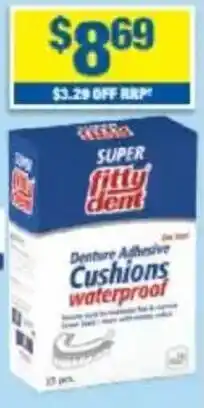My Chemist Denture Adhesive Cushions waterproof offer