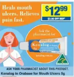 My Chemist Kenalog in Orabase for Mouth Ulcers offer