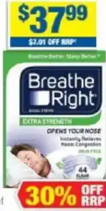 My Chemist Breathe Right Nasal Strips Range offer