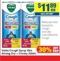 My Chemist Vicks Cough Syrup Xtra Strong Dry+Chesty offer
