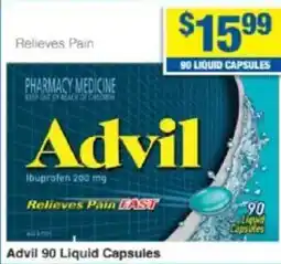 My Chemist Advil 90 Liquid Capsules offer