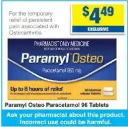 My Chemist Paramyl Osteo Paracetamol offer
