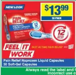 My Chemist Pain relief naproxen liquid capsules offer