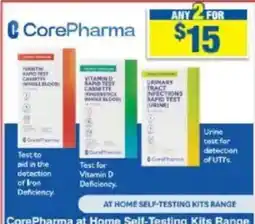 My Chemist Corepharma at home self-testing kits range offer