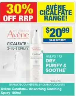 My Chemist Avène Cicalfate+ Absorbing Soothing Spray offer