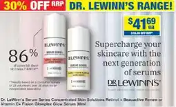 My Chemist Dr. lewinn's serum series concentrated skin solutions retinol + beauactive renew or vitamin c+ fision glowplex glow serum offer