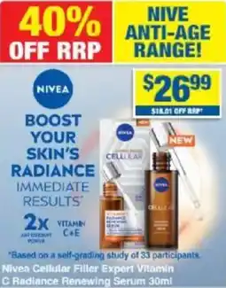 My Chemist Nivea boost your new skin's radiance offer