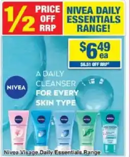 My Chemist Nivea Visage Daily Essentials Range offer