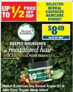 My Chemist Herbal Essences Bio Renew Argan Oil & Aloe Deep Repair Mask offer