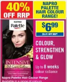 My Chemist Napro palette hair colour range offer