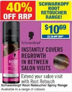 My Chemist Schwarkopf root retoucher range offer