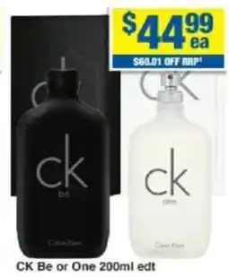 My Chemist CK Be or One offer