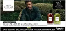My Chemist DAVID BECKHAM EXQUISITE LEATHER OR BOTANICAL RESIN offer