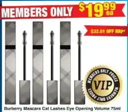 My Chemist Burberry Mascara Cat Lashes Eye Opening Volume offer