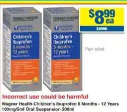 My Chemist Wagner Health Children's Ibuprofen offer