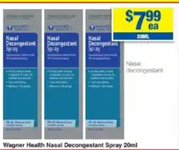My Chemist Wagner Health Nasal Decongestant Spray offer