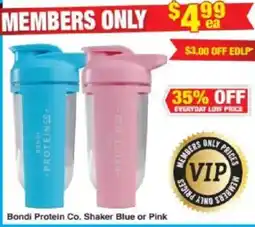 My Chemist Bondi Protein Co. Shaker Blue or Pink offer