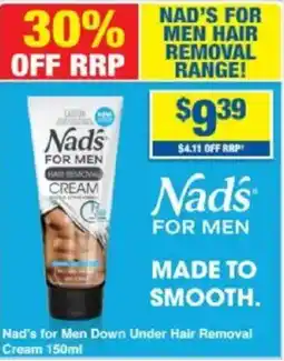 My Chemist Nad's for Men Down Under Hair Removal Cream 150ml offer