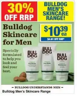 My Chemist Bulldog Men's Skincare Range offer