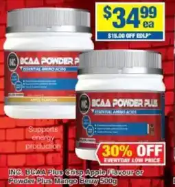 My Chemist INC. BCAA Plus Crisp Apple Flavour or Powder Plus Mango Berry offer