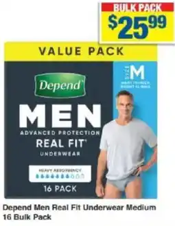 My Chemist Depend Men Real Fit Underwear Medium offer