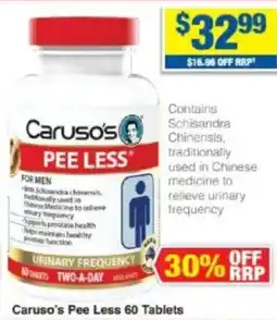 My Chemist Caruso's Pee Less offer